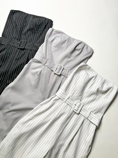 コルセットワイドパンツオールインワン