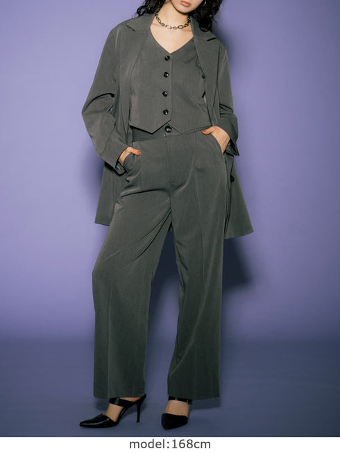 スリーブレスジャケットベスト