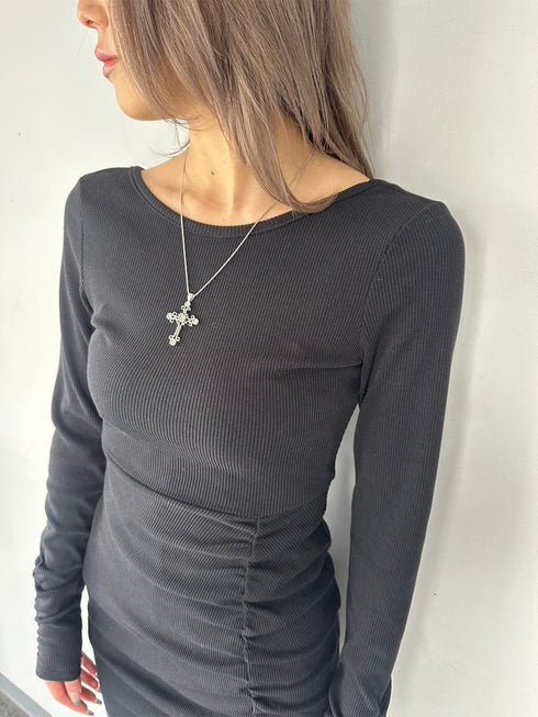 ギャザーリブミニワンピース