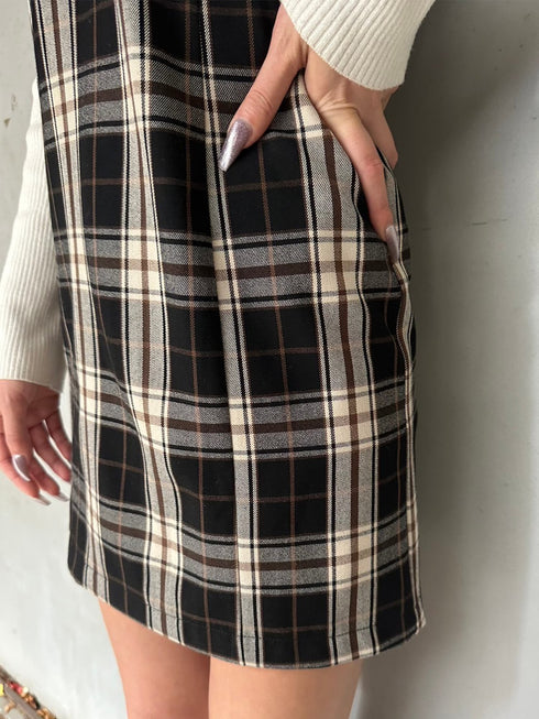 レースアップスリムキャミワンピース