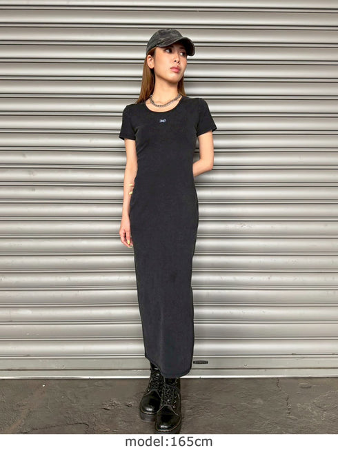加工タイトロングワンピース