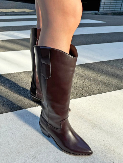 ポインテッドトゥウエスタンブーツ