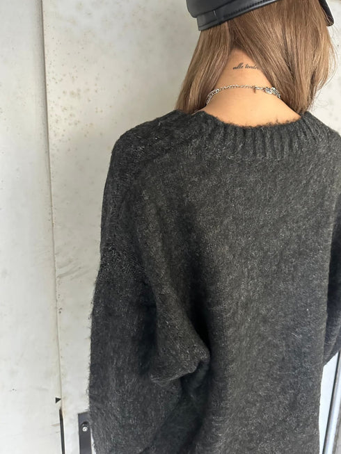 ロングシャギーオーバーカーディガン