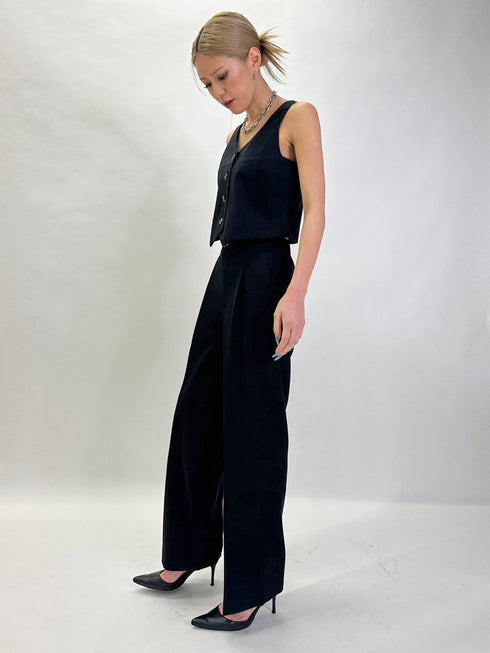 スリーブレスジャケットベスト