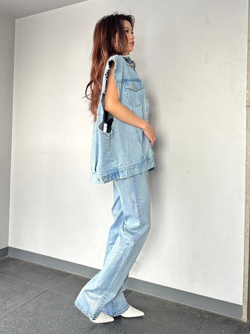 ノースリデニムジャケット