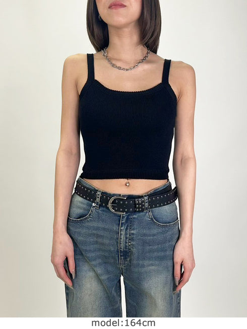 サマーニットキャミトップ