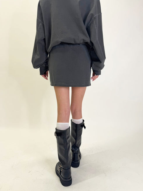 加工裏毛ミニスカート