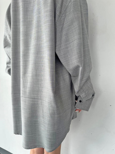 リネンライクシャツセットアップ