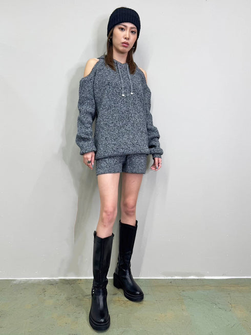 MIXニットショートパンツ