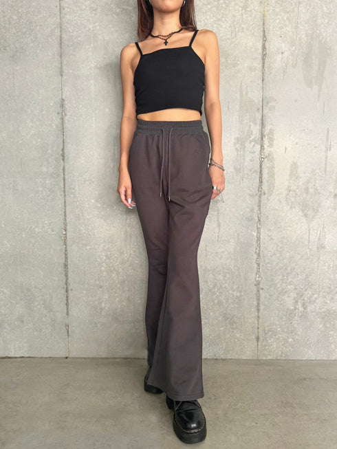 ロゴ刺繍加工風スウェットパンツ