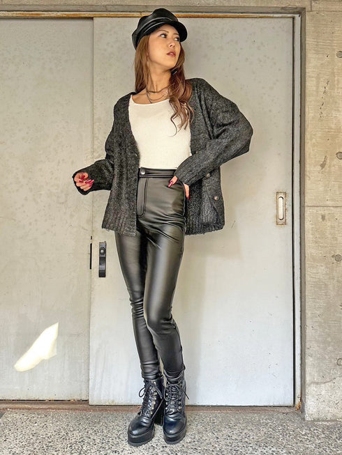 ロングシャギーオーバーカーディガン