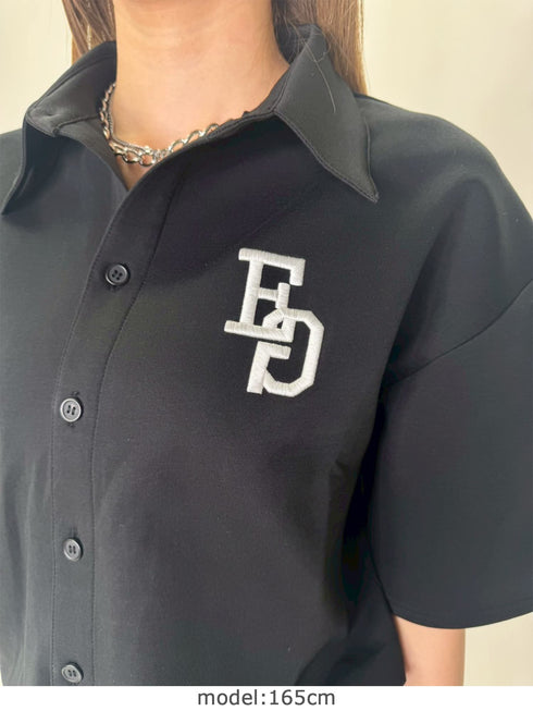 ラガーシャツ半袖オールインワン