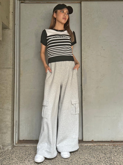 グラム・ヴィンテージボーダーニットトップス