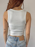 シャイニーショートタンクトップス