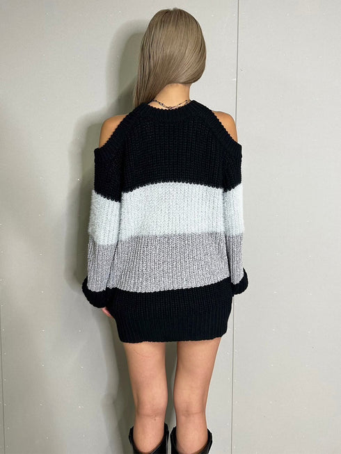 3カラー肩あきニットトップスⅡ