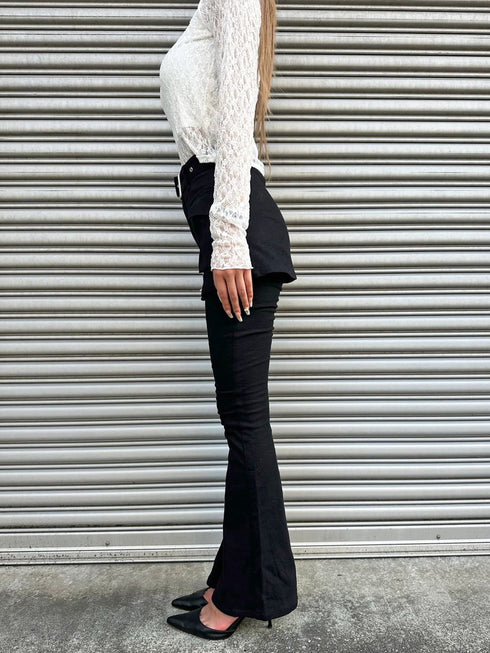 スカートドッキングフレアパンツ