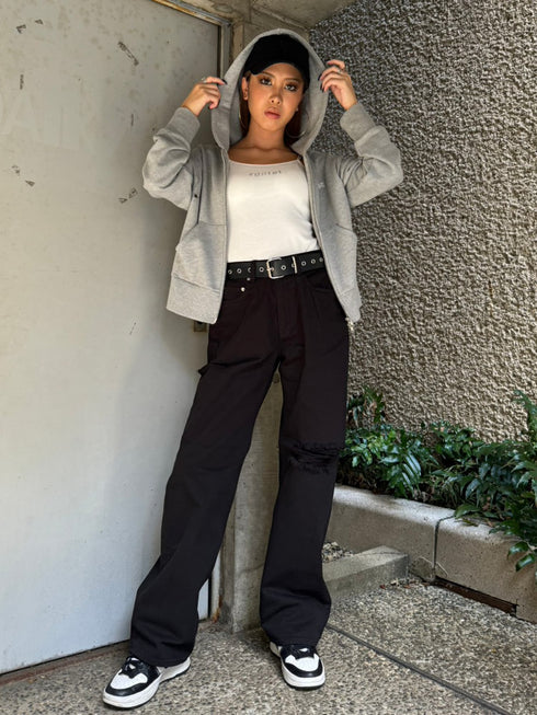 EG Blackツイルワイドパンツ