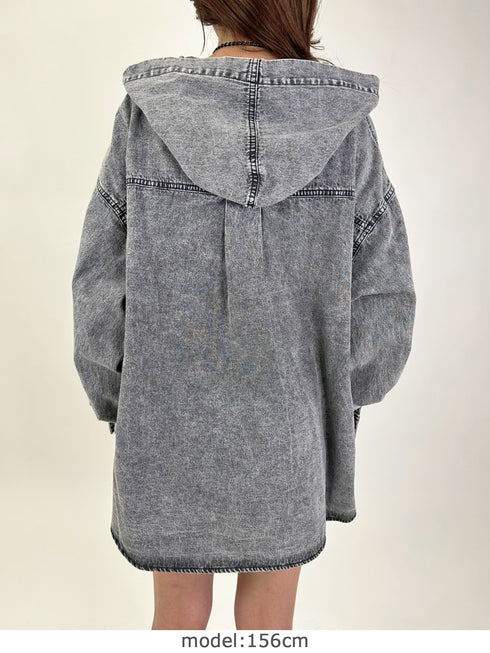 ケミカルフードシャツ