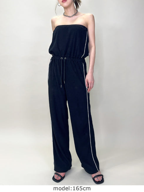 ポケットロゴパイルベアオールインワン