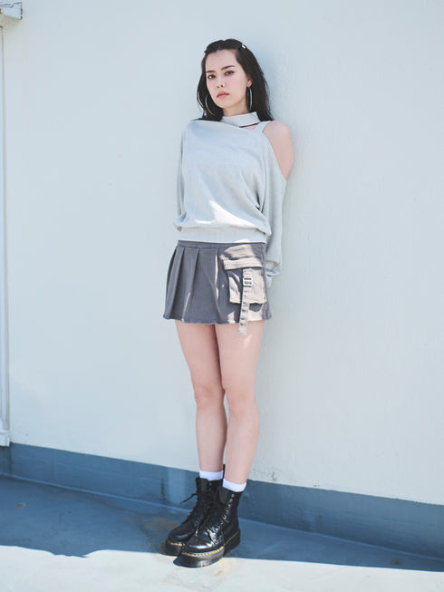 カーゴポケットプリーツスカートⅡ