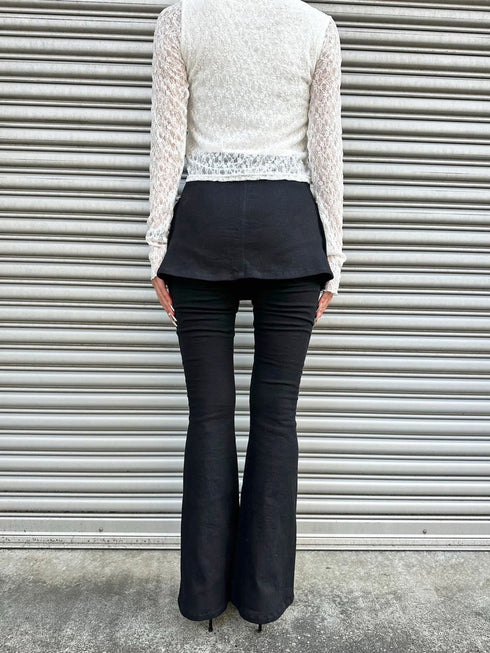 スカートドッキングフレアパンツ