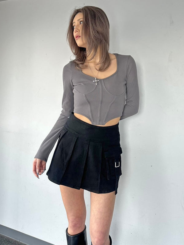 カーゴポケットプリーツスカートⅡ