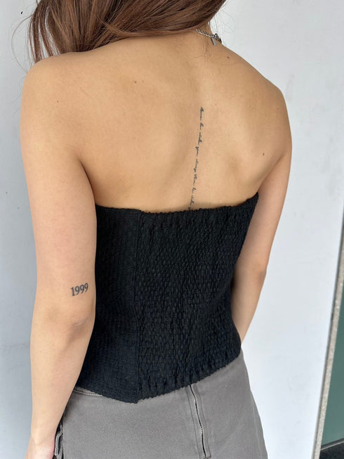 ツイードビスチェ