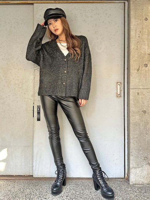 ロングシャギーオーバーカーディガン