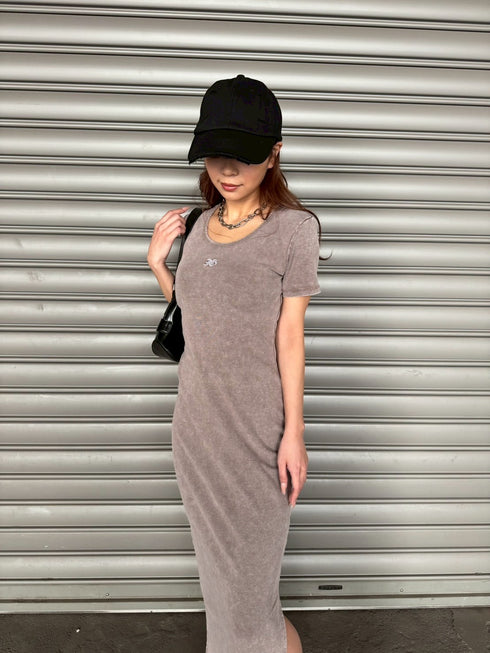 加工タイトロングワンピース