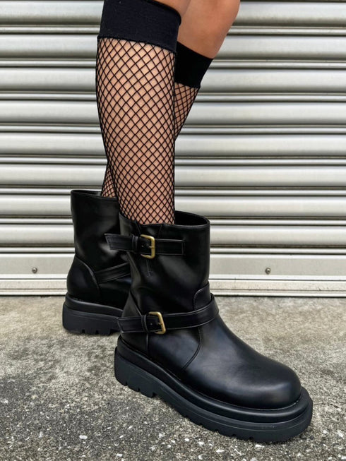 2ベルトエンジニアショートブーツ