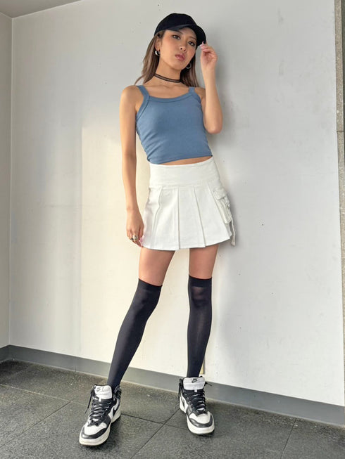 リブパイピングキャミトップス