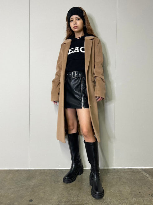 3釦Iラインチェスターコート