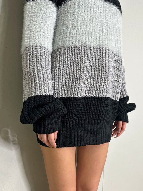 3カラー肩あきニットトップスⅡ