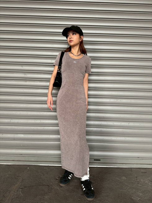 加工タイトロングワンピース