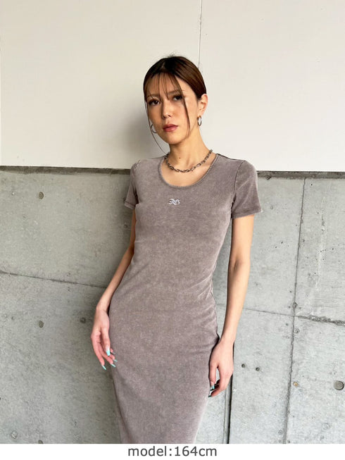 加工タイトロングワンピース