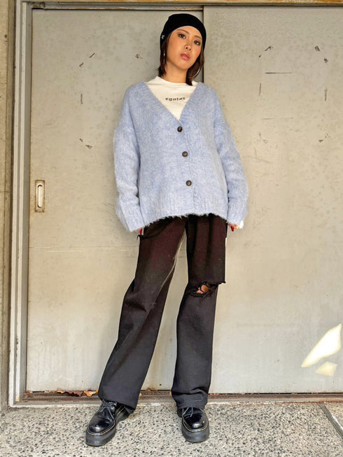 ロングシャギーオーバーカーディガン