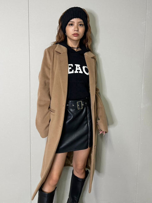 3釦Iラインチェスターコート