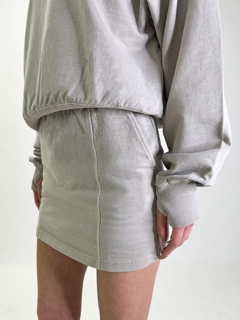 加工裏毛ミニスカート