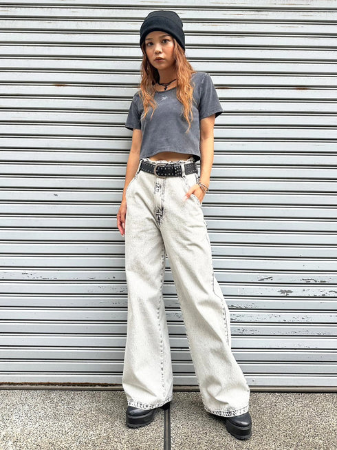 ロゴ刺繍加工チビT