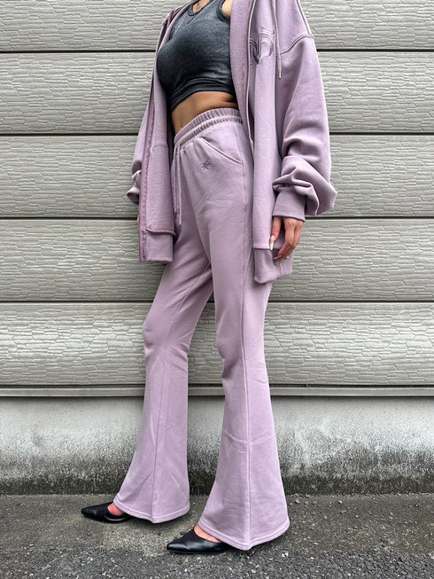 ロゴ刺繍加工風スウェットパンツ