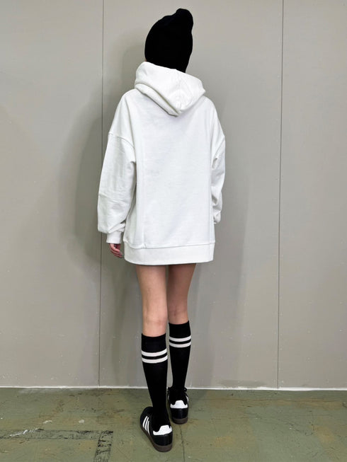 裾ロゴ裏毛トップ