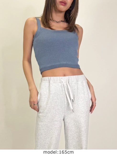 サマーニットキャミトップ