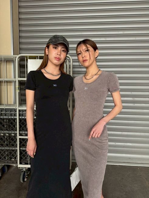 加工タイトロングワンピース