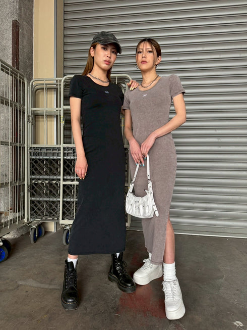 加工タイトロングワンピース