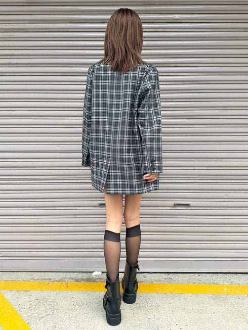 ワイドベルト付ダブルジャケット