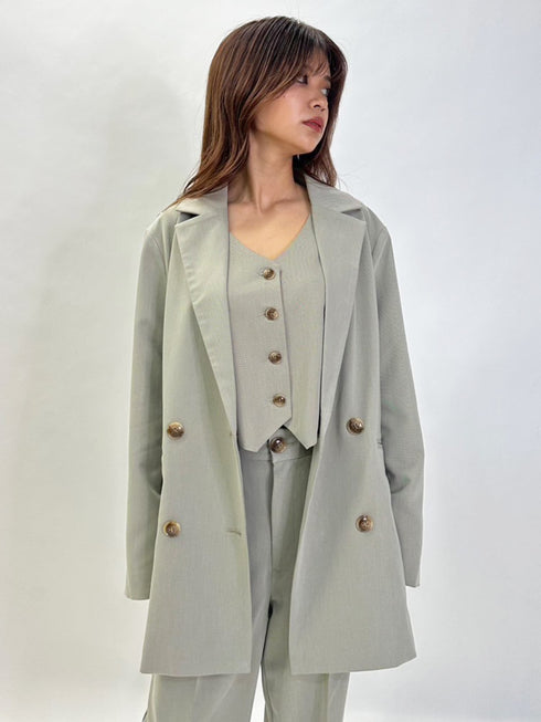 スリーブレスジャケットベスト