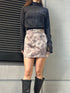 ニュアンス柄ミニスカート