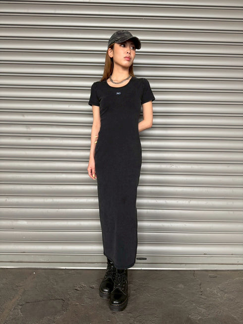 加工タイトロングワンピース