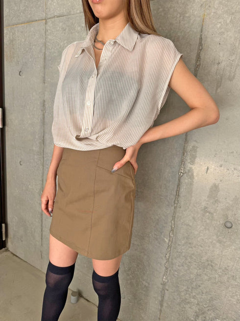 シャツドッキングワンピース