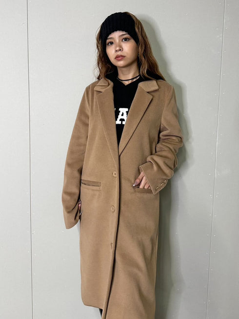 3釦Iラインチェスターコート